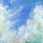 April Cloud Study, pastel, 9 x 9 © Bernadette E. Kazmarski